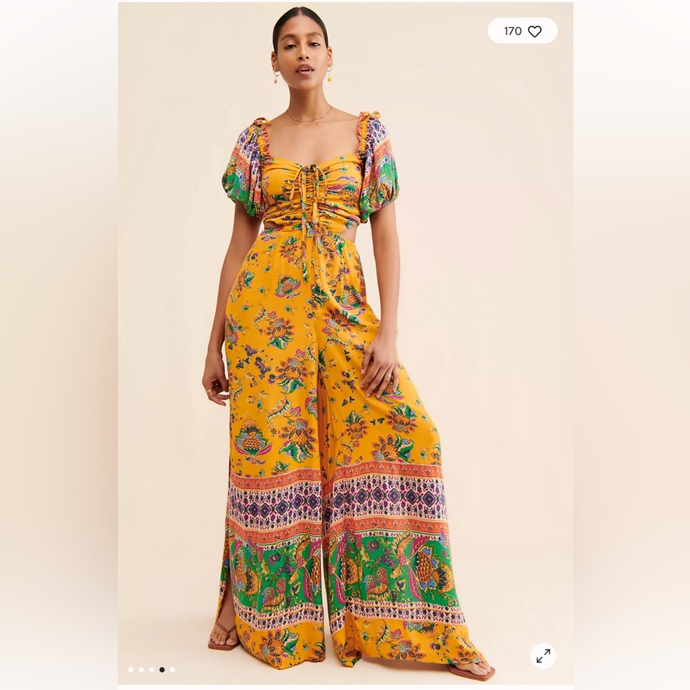 Free People Bali Citrus Skies Jumpsuit